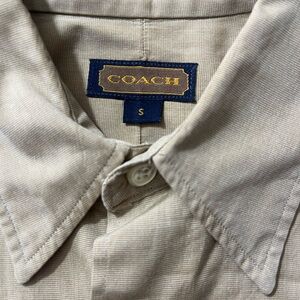 Coach Beige Button-Up Shirt